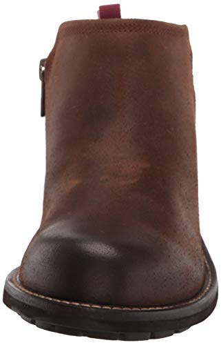 KEEN Women's Oregon City Low Height Casual Ankle Boot, Snuff/Tibetan Red, 9.5