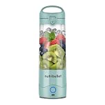 nutribullet Portable Blender in Light Blue - Powerful Extractor Blade, 475ml Cup, To-Go Lid, USB-C Charging Cable & User Guide - Delivers 15+ Blending Cycles - Healthy Shakes On The Move