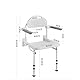 HEYOUTH Duschhocker Klappbar,Duschklappsitz für Wandmontage,Duschstuhl für Senioren,rutschfeste Duschhocker Modern,Duschsitz Klappbar Wandmontage,bis 180KG,für Senioren,Kinder und Behinderte