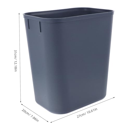Caneca de basura rectangular de plástico PRETYZOOM miniatura 2