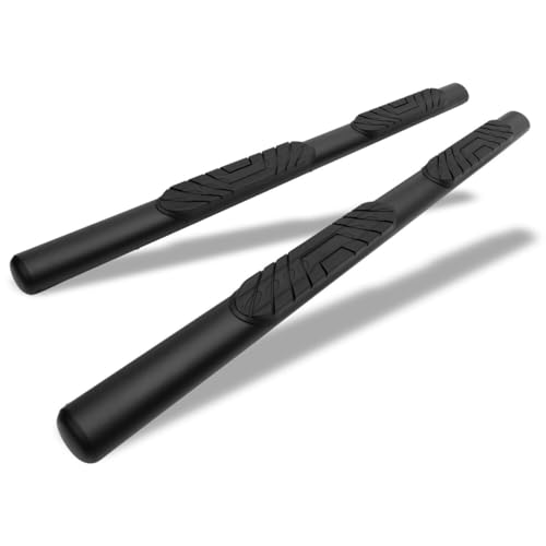 2pcs 4" Barras Estribos Laterales Texturizadas Negras