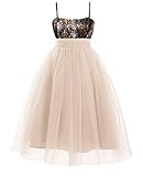 Tulle and Camo Ball Gown Pageant Cocktail Dresses Flower Girl Dress Champagne Child 8