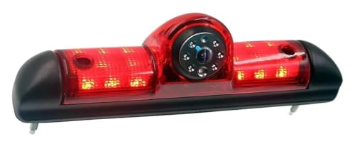Caméra de recul 1080P et avant pour feu de freinage avec objectif fisheye