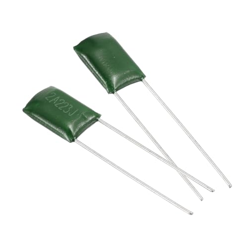 Image of sourcing map 50 Pcs Metallized Polypropylene Film Capacitor, 0.022uF 100V 5% Metallized Polyester Film Capacitor Bulk, Electronic Component Assortment Kit for DIY Circuit Electric Device, Green
