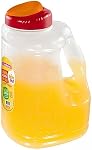 Pitchers For Drinks With Spout Lid, Plastic Pitcher For Fridge For Homemade Juice Drinks, Water, Tea - Easy To Store and Pour - 1 Gallon Jug Water Pitcher With Lid - BPA Free - 4 Quarts
