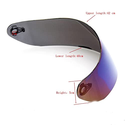 Visiere per Casco, Lente Compatible with Moto Compatible with A-G-V K1 K3SV K5 Capacete Revo Lens Shield Full Face Motorcycle Casmers Visors Ca-SCO(REVO New Clear Red)