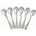Knork Stainless Steel Demitasse Spoon (Set of 6), Matte Silver, Tiny Coffee-Appetizer Specialty Spoons, Specialty Demitasse