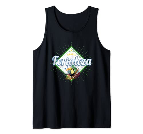 Fortaleza Brasil Tucán Retro Ceará Vintage Souvenir Camiseta sin Mangas
