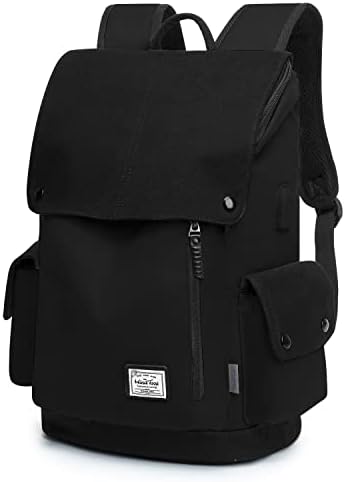 WindTook Zaino Porta PC Uomo Donna Zaino Portatile Tela 15.6 Pollici da Casual per Universitá Scuola Lavoro Viaggio 30x17x45CM Nero