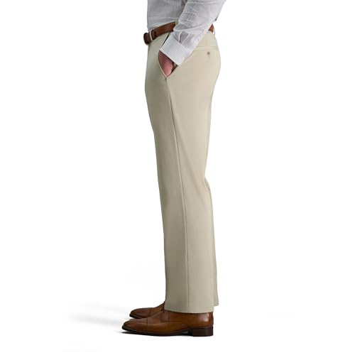Image of Haggar Men's Classic Fit Premium No Iron Khaki Pant