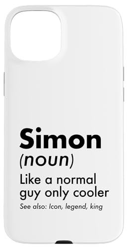 Simon Like A Normal Guy Only Cooler Legend King �t�@�[�X�g�l�[�� �X�}�z�P�[�X iPhone 15 Plus �p