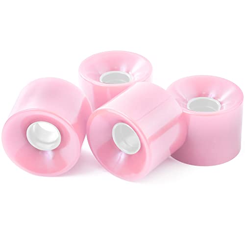 スケートボード スケボー ウィール 4個セット 60mm 78A ソフトウィール ロングボード クルーザー アスファルト 粗い路面向け 静音