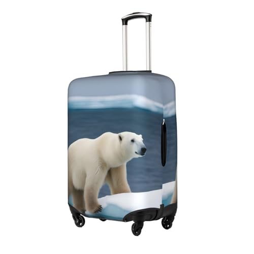 Polar Bear Print Travel Luggage Cover Suitcase Protector With Concealed Zipper Washable Elastic Cloth2