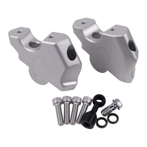 Extensor elevador de manillar R1300GS plata que mejora la postura 2