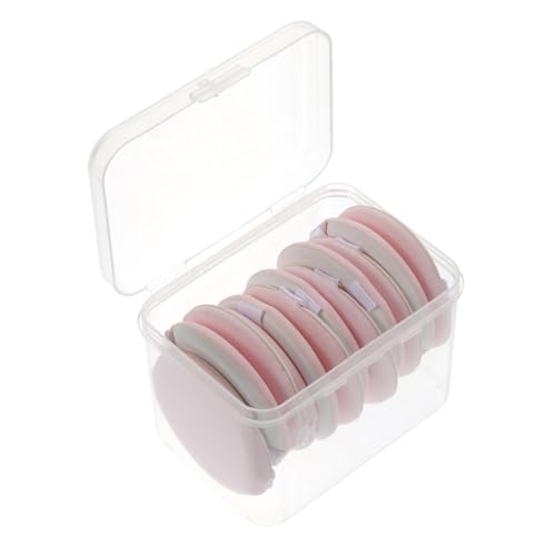 WEKADRIN 12個 乾湿両用丸型ファンデーションスポンジ 肌に優しい柔らかいパフ コンシーラーやチーク対応 メイクアップ用粉おさえツール