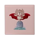 DÉCORATION UTILE : Joignez l'utile à l'agréable. En plus d'habiller votre frigo avec le design Vampire Ourson Nounours Dessin Illustration Halloween Mignon, cet aimant est suffisamment puissant pour maintenir vos listes de courses, photos, cartes postales ou dessins d'enfants bien en vue.