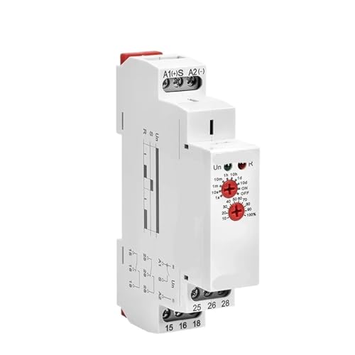 Relé temporizador GRT8-A1 AC230V para gestión inteligente de iluminación de jardín y hogar