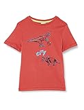 die Ärmel sind kurz s.Oliver Junior Boy\'s Jungen T-Shirt, Kurzarm, orange 2061, 128/134