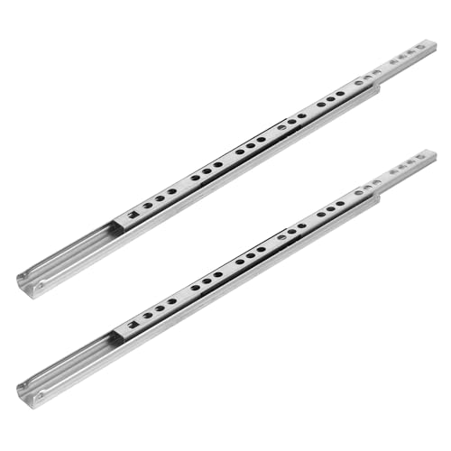 QUMIIRITY Full Extension Side Mount Ball Bearing Drawer Slides Narrow Rails for Kitchen Trash can Dresser Cabinet Wardrobe Glides Smooth Quiet Operation