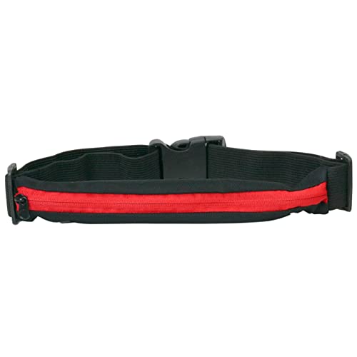 prendre ランニング ジョギング ポーチ ウエストポーチ ウエストバッグ 伸縮 防滴 スマホ 収納可能 メンズ レディース ウォーキング スポーツ ポーチ バッグ (レッド) PR-RUNPOUCH20-RD