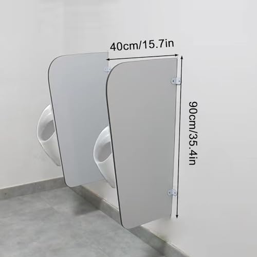 Partición de orinal para escuelas y baños infantiles con panel divisor de pared 7