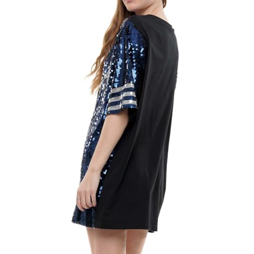 Women's Game Day Shirt Sequin Oversized Top Dress Sequins on One Side4