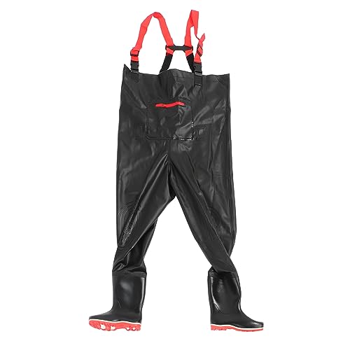 DAUZ Chest Wading Pants, PVC Lightweight Puncture Prevention Better Grip Anti Slip Chest Wader for Hunting (44)