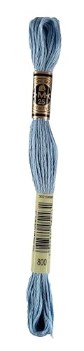 Image of DMC 6-Strand Embroidery Cotton Bundle - Delft Blue Color Family - 4 Skeins of Thread - 8.7yd Skeins