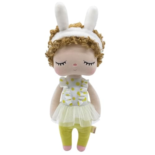 Boneca Metoo Doll Angela Cachos Coelha Verde 35cm