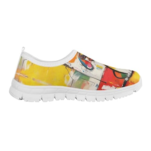 Girls Shoes Kids Walking Shoes Mesh Knit Slip on Sneakers Lightweight Tennis Running School Grade Sneakers3