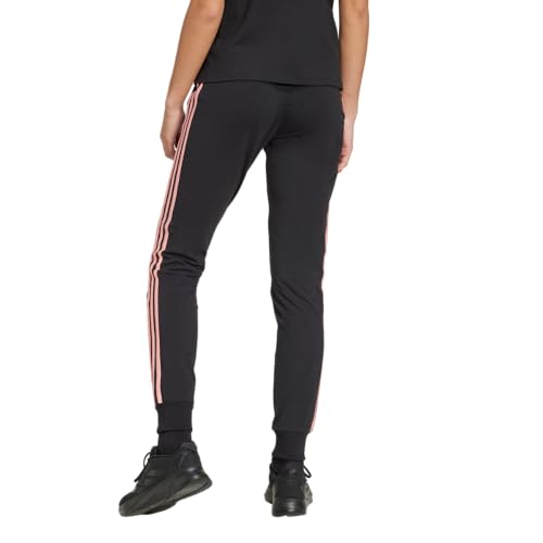 Image of adidas Womens 3-Stripes Drawstring Sweatpants Training Casual - Black