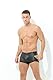 Bodywear4you Herren Ouvert Boxershorts Leder Optik Wetlook sexy Unterwäsche, Dessous Reizwäsche für Männer, Clubwear Jockstraps Po offen Shorts Kunstleder (as3, alpha, xx_l, regular, regular, schwarz)