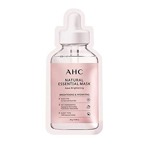 AHC Natural Essemtial Mask Aqua Brightening & Hydrating 3 x 28g