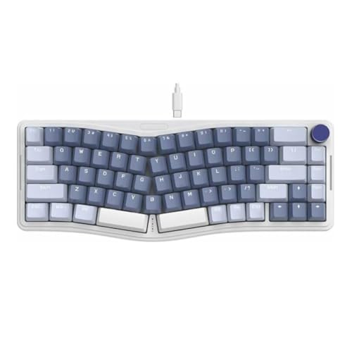 KyAPDmrxn AKS068 Alice Layout Teclado mecánico con Cable Montaje de Junta ergonómico 60% para Juegos