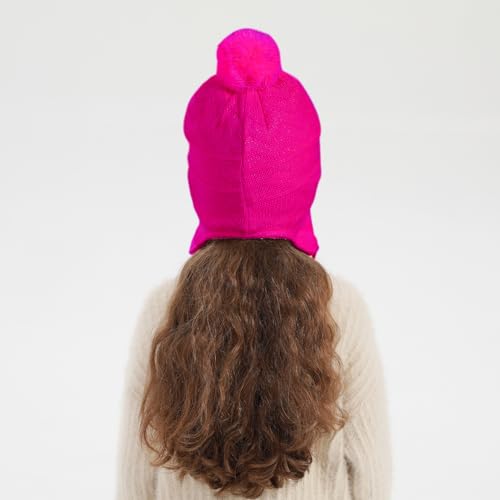 Image of Kids Winter Beanie Hat Mittens Set Warm Fleece Hat Baby Toddler Knitted Hat & Gloves for Boys, Girls