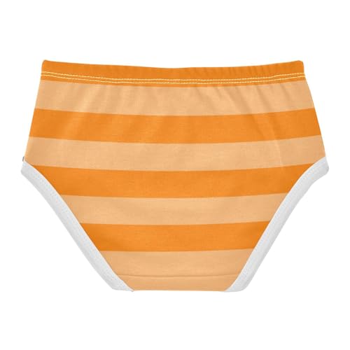 Orange Yellow Stripe Toddler Girls's Underwear 2T2