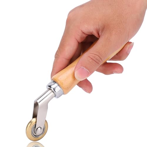 Rodillo de Prensa Manual 6 mm de Espesor rodillo de presion 30 mm de Di¨¢metro, Ideal para Soldadura Superpuesta y Acabados en Esquinas, Herramienta de Lat¨®n Paint Rollers