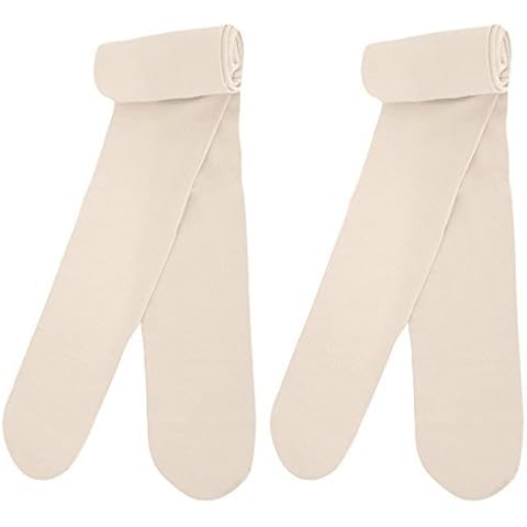 Country Kids Girl's Pima Cotton Tights, Off White (Ivory), 9-11 Years Manufacturer Size Years UK Cover
