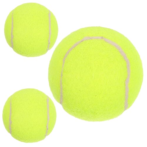 HOLIDYOYO 3Pcs Tennis Balls for Self Training Durable Professional Practice Balls for Improving Reflexes and Coordination for Beginners and Present Giving