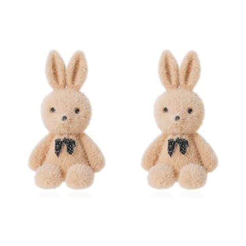 Earrings for Women Girls - Animal Pendant/hypoallergenic/Cute Earrings, Teen Girls Earrings for Easter Daily Party Ceremony Beige Cover