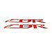 Motorrad 3D CBR Logo Abziehbilder Tankabdeckung Verkleidungsaufkleber für Honda CBR929RR CBR1000RR CBR650F CBR600RR CBR500R CBR300R CBR250R Aufkleber (Color : Red)