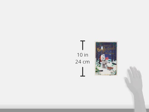 Me To You Bear 3D Holographic Boyfriend Christmas Card, Colourful, 6 inches x 9 inches - Image 2