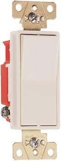 Legrand-Pass & Seymour 2623LACC6 Three Way Decor Switch 20-Amp 120-volt/277-volt Light, Almond
