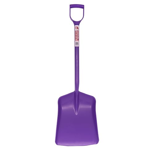 Gorilla Shovel Purple Small Multi-Purpose Durable Plastic Lightweight Spade for Garden Home Stable or Builder Small Snow Shovel