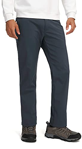 Pantalones de Senderismo para Hombres Pantalones Softshell cálidos Impermeables Pantalones de esquí de Nieve a Prueba de Viento para Exteriores Pantalones Cargo con Forro Polar Cover