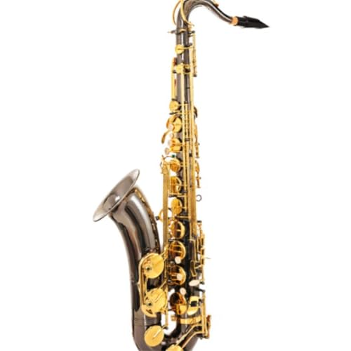 Saksofon B Dur Tenorowy Instrument Z Podwójnym Wzmocnieniem Bk Nikiel Złoto Saksofon