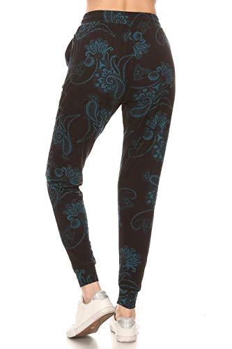 Image of Leggings Depot Women's Popular Print High Waist Premium Jogger Track Pants(S-3X) BAT1