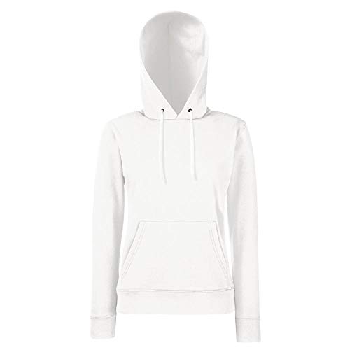 Fruit of The Loom Classic Hooded Sweat Lady-Fit - Farbe: White - Größe: XS