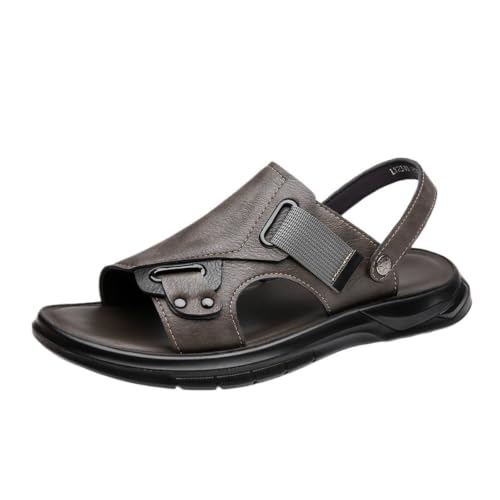 Sandalias de piel sintética transpirable con base PU amortiguadora de hombre