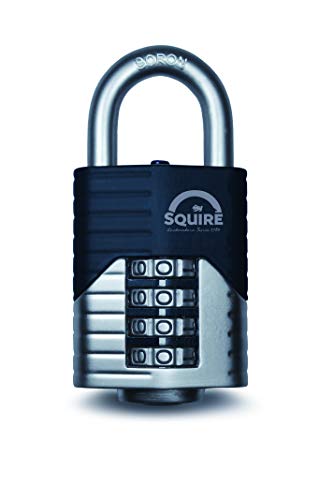 Henry Squire Vulcan 4 Wheel Open Shackle Combination Padlock, 50 mm (Length)